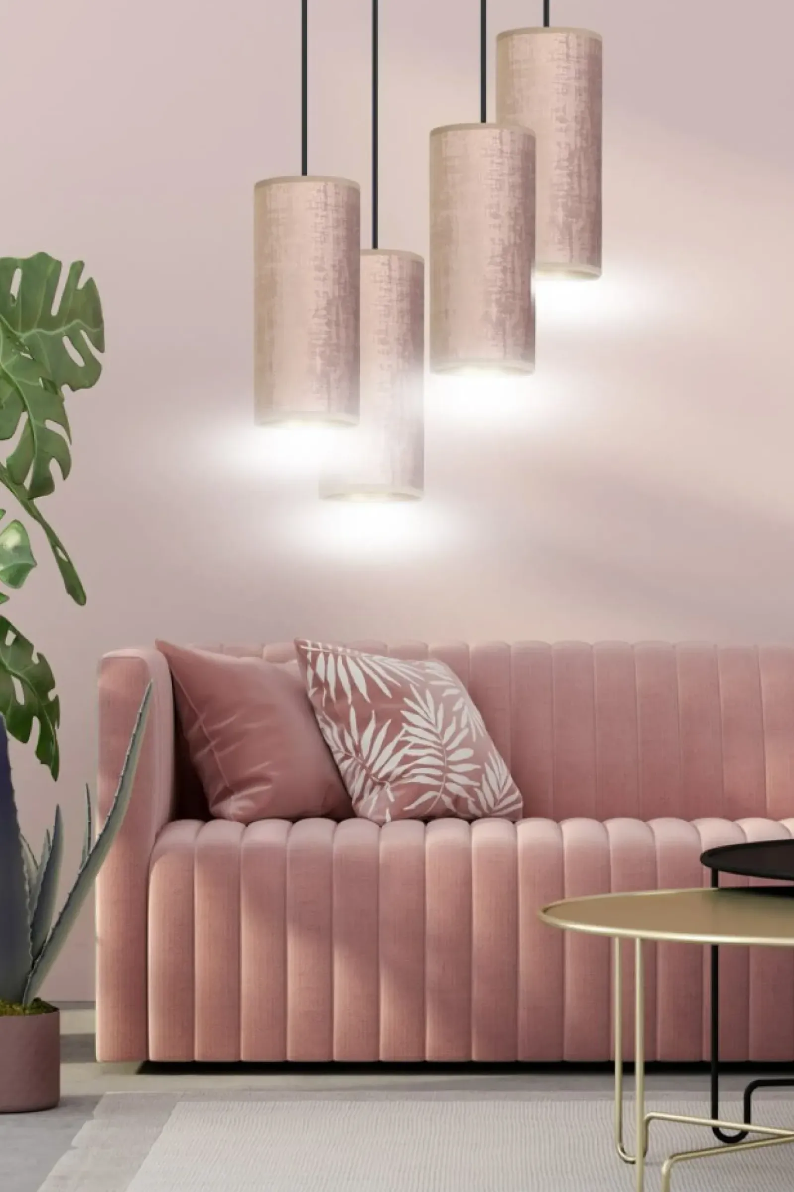 Sklep Kaja Abażurowa lampa wisząca do salonu 1061/4PREM BENTE PREMIUM | Kaja Sale