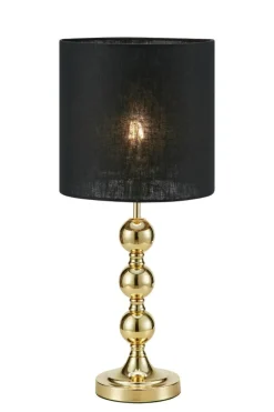 Sklep Kaja Abażurowa lampka do salonu w stylu glamour 108574 z serii OCTO | Kaja* Lampki Stołowe Z Abażurem|Nowoczesne Lampki Stołowe