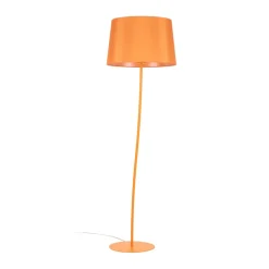 Sklep Kaja Abażurowa, pomarańczowa lampa stojąca TK 6644 NICOLA | Kaja* Lampy Podłogowe Z Abażurem