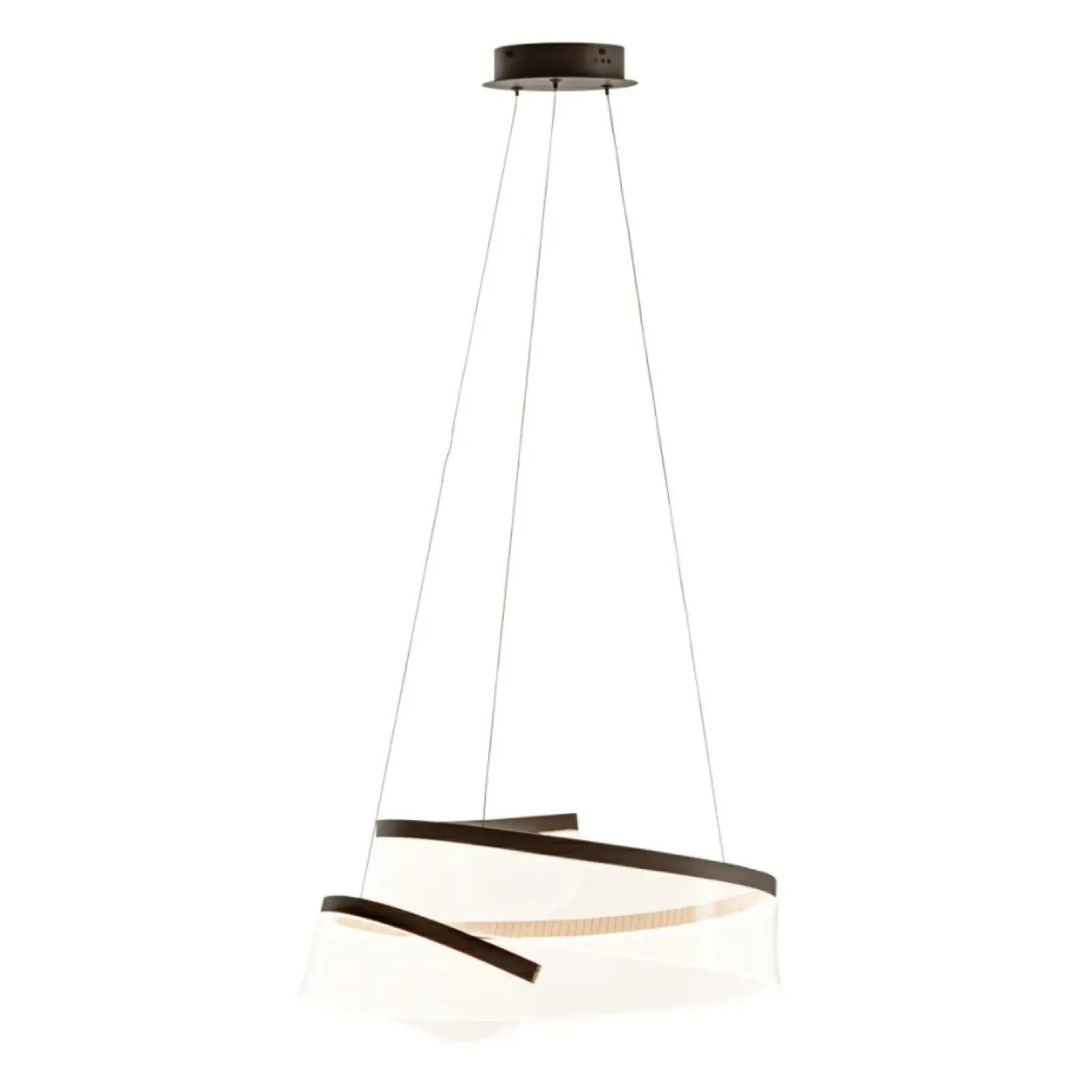 Sklep Kaja Akrylowa lampa wisząca w kolorze kawy PND-58728-45W-3K RUSTIN | Kaja Sale