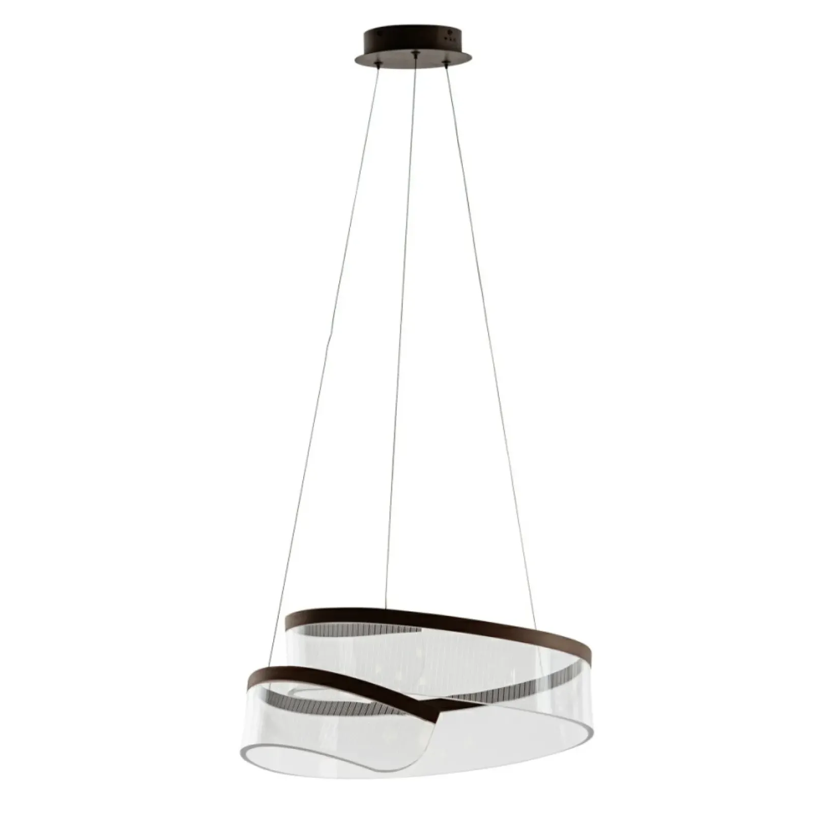 Sklep Kaja Akrylowa lampa wisząca w kolorze kawy PND-58728-45W-3K RUSTIN | Kaja Sale