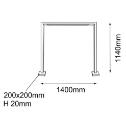 Sklep Kaja Antracytowa ramka, lampa ogrodowa 114cm ANT 9936 TAKETA | Kaja* Lampy Ogrodowe Stojące