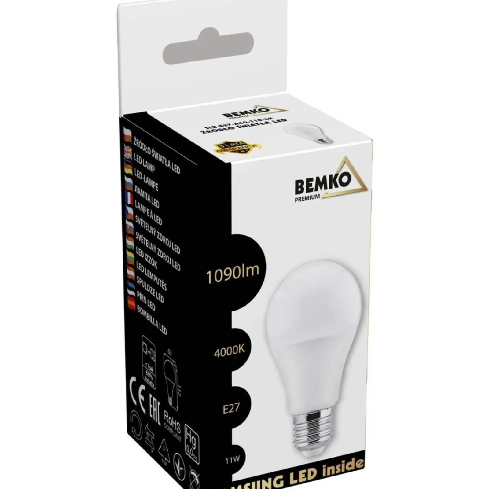 Sklep Kaja Żarówka LED SAMSUNG neutralna 4000K E27 11W BEMKO A60 | Kaja* Żarówki Led E27