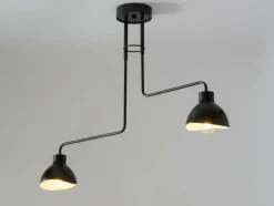 Sklep Kaja Asymetryczna, czarna lampa sufitowa do sypialni SIG 32447 z serii HOLI Flash Sale