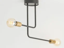 Sklep Kaja Asymetryczna, industrialna lampa bez kloszy SIG 32378 z serii GINO Discount