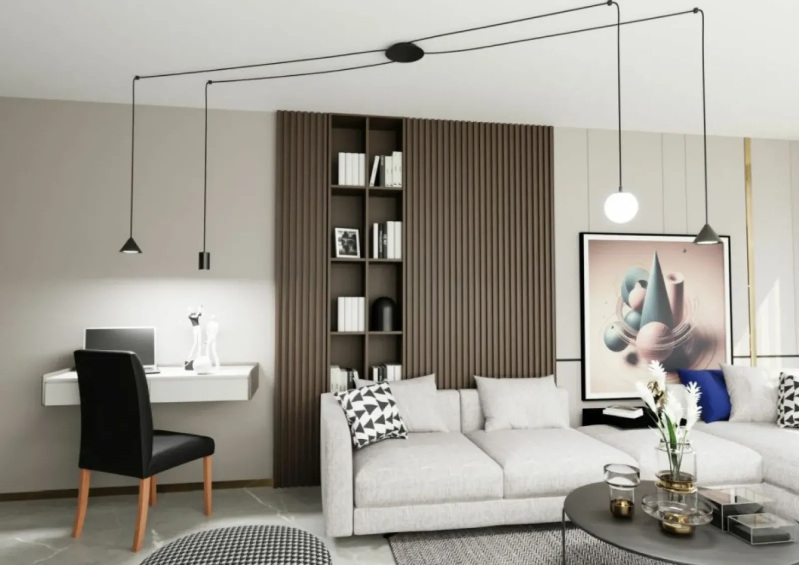Sklep Kaja Asymetryczna lampa wisząca pająk 1349/4 FUJI 4 BLACK | Kaja czarny Cheap