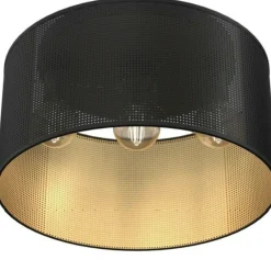 Sklep Kaja Ażurowa, czarno-złota lampa sufitowa LX 5247 z serii LOFT SHADE | Kaja Cheap