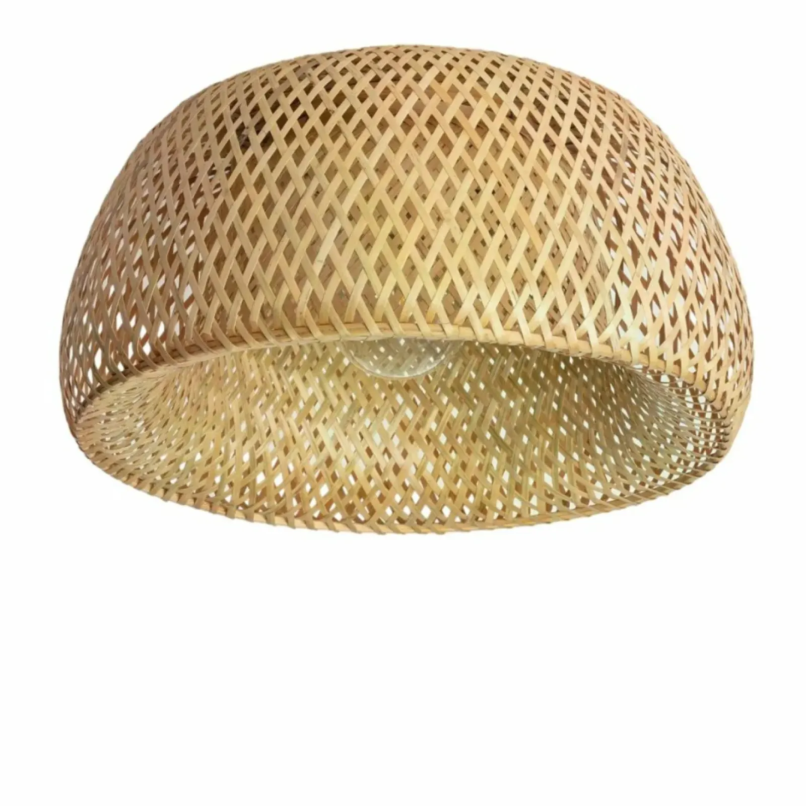 Sklep Kaja Bambusowa lampa sufitowa do sypialni ABR-PL-BH-E27 BOHO | Kaja brązowy Shop
