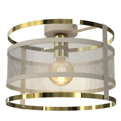 Sklep Kaja Beżowa lampa sufitowa do wiatrołapu LX 4410 RIM | Kaja Oświetlenie* Plafony Nowoczesne