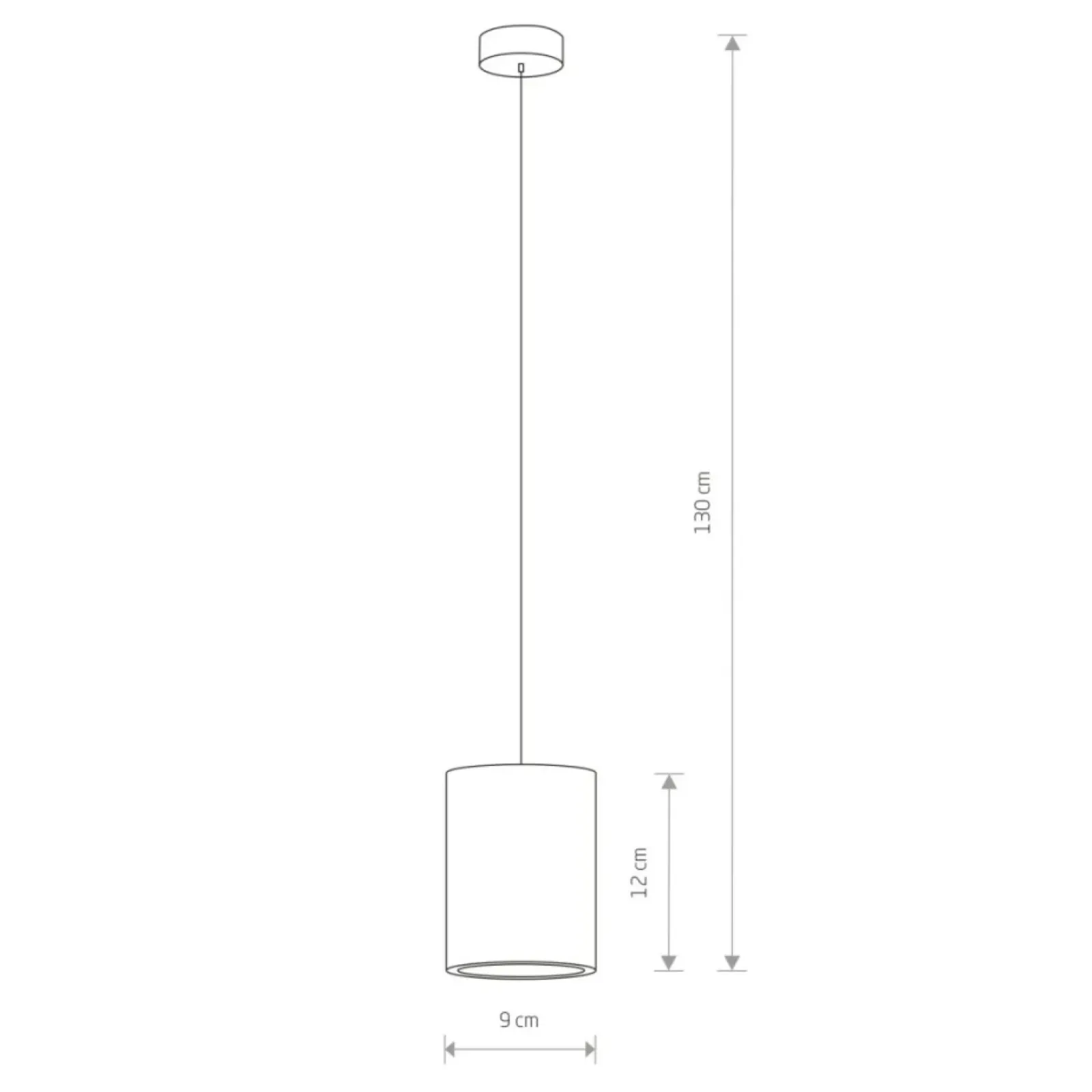 Sklep Kaja Betonowa lampa wisząca, w kształcie tuby, 9391 | Kaja Oświetlenie szary Best
