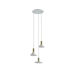 Sklep Kaja Biała, designerska lampa wisząca ze zdobieniem 8031 | Kaja Oświetlenie biały Clearance