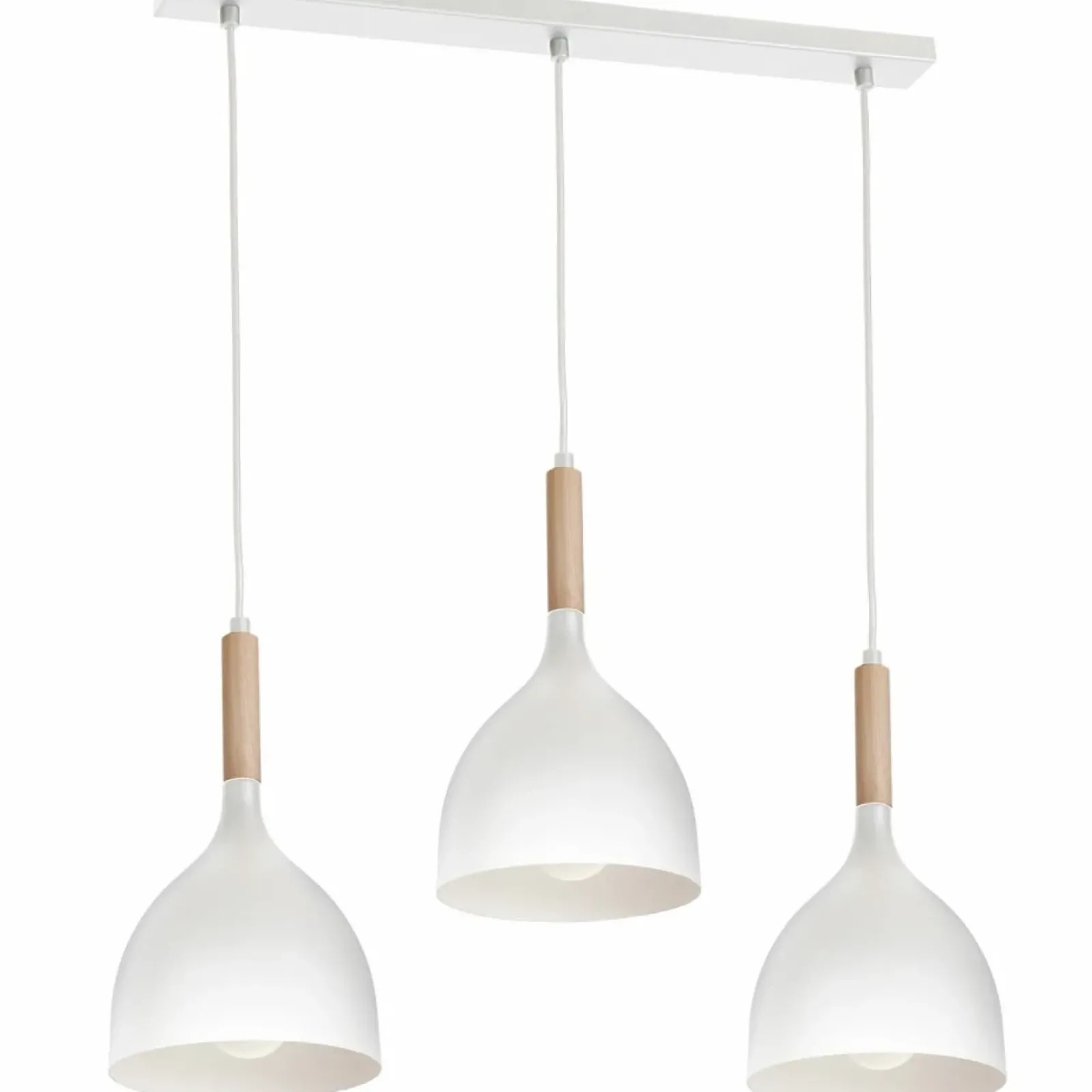 Sklep Kaja Biała, funkcjonalna lampa wisząca, listwa LX 1196 z serii NOAK WOOD Outlet