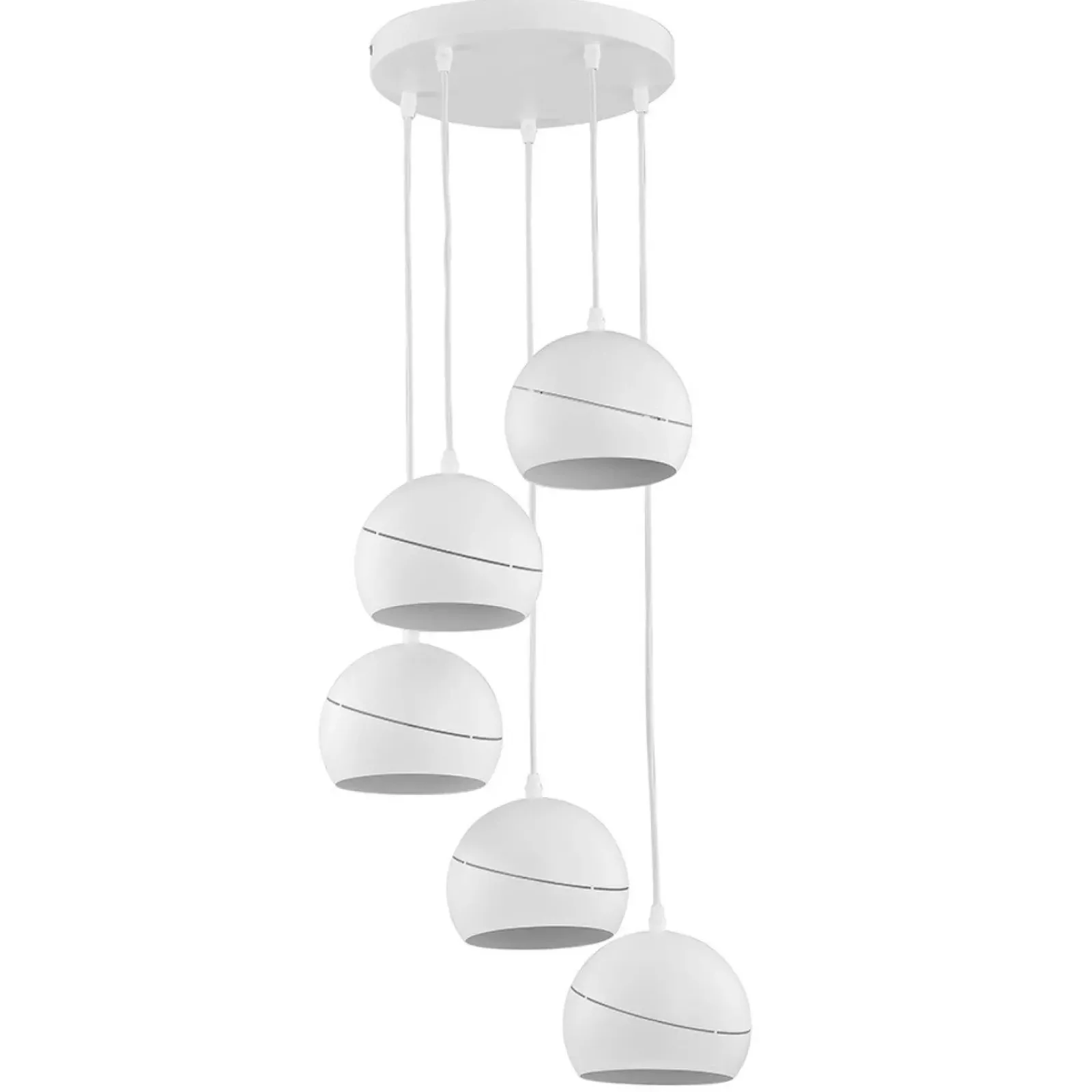 Sklep Kaja Biała kaskada dekoracyjnych kloszy, lampa do salonu TK 2075 - YODA biały Cheap