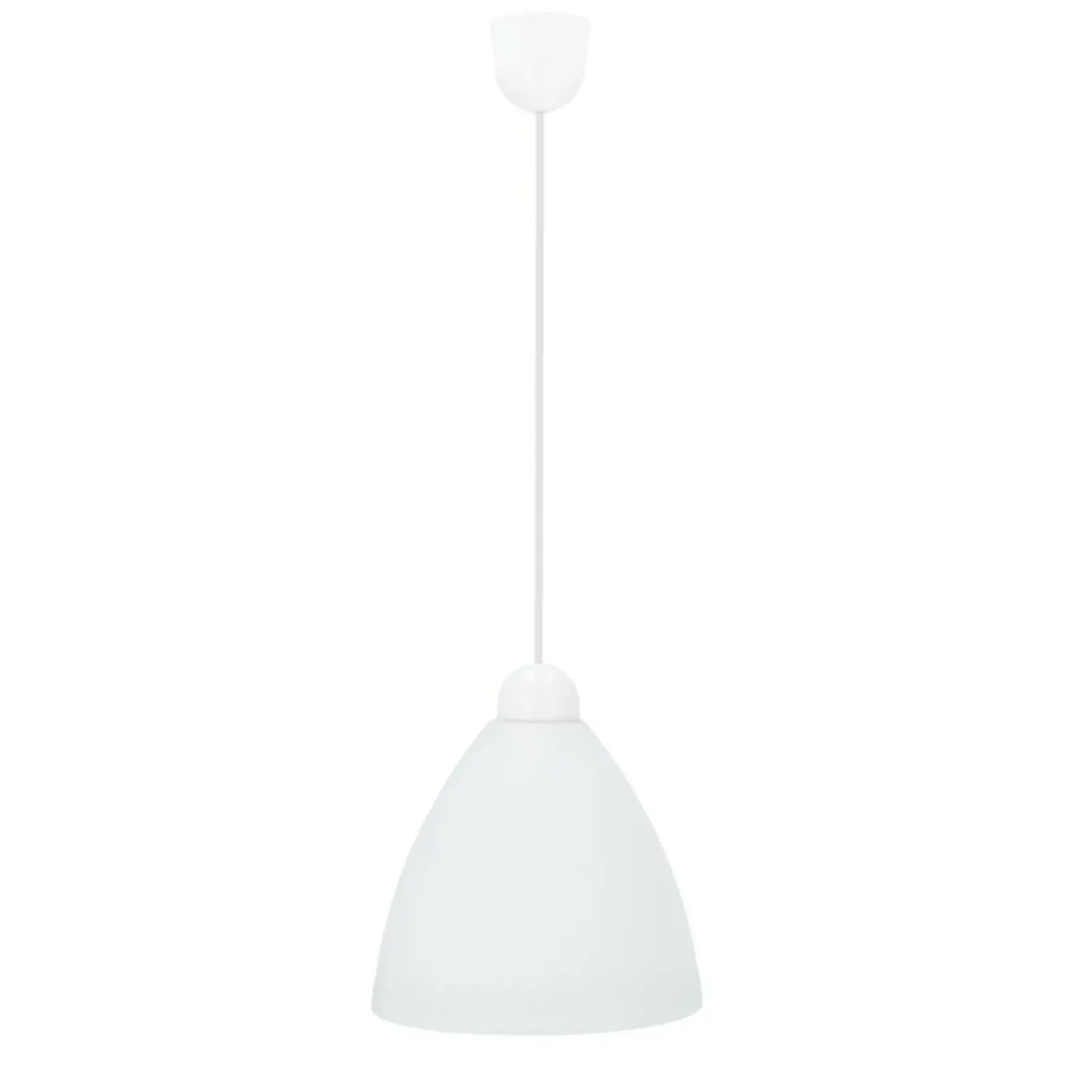 Sklep Kaja Biała, klasyczna lampa wisząca z kloszem 31-16287 z serii MENTI | Kaja* Randole Tradycyjne