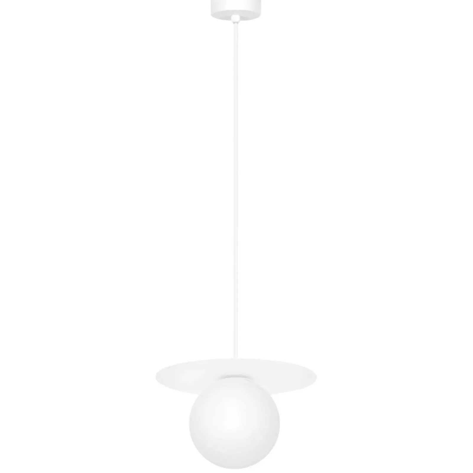 Sklep Kaja Biała klasyczna lampa wisząca z kloszem K-5430 z serii ROBIN biały Best Sale