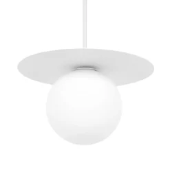 Sklep Kaja Biała klasyczna lampa wisząca z kloszem K-5430 z serii ROBIN biały Best Sale