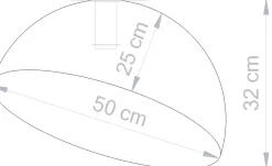 Sklep Kaja Biała kopuła sufitowa ze złotym środkiem SIG 32465 - SFERA 50 B/ZŁ Online