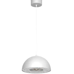 Sklep Kaja Biała, kopułowa lampa wisząca do kuchni ⌀28cm LX 4527 ELGUND | Kaja New
