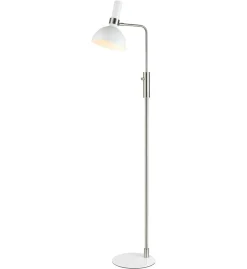 Sklep Kaja Biała lampa podłogowa do kącika czytelnika 107501 | Kaja Oświetlenie* Tradycyjne Lampy Podłogowe