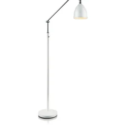 Sklep Kaja Biała lampa podłogowa idealna do czytania 105022 | Kaja Oświetlenie* Tradycyjne Lampy Podłogowe