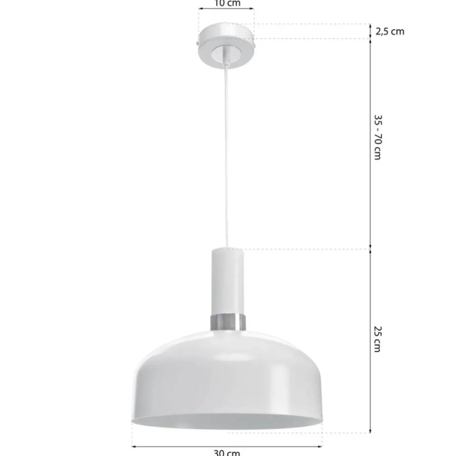 Sklep Kaja Biała lampa wisząca do kuchni oraz jadalni MLP6202 z serii MALMO | Kaja Oświetle Outlet