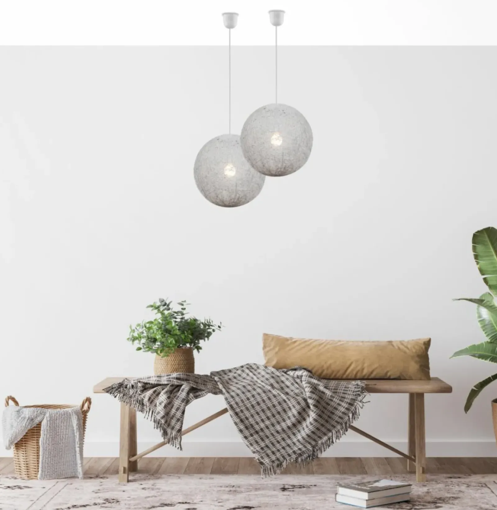 Sklep Kaja Biała lampa wisząca do sypialni 31-26944 CARUBA | Kaja Oświetlenie* Randole Tradycyjne