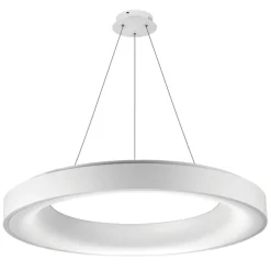 Sklep Kaja Biała lampa wisząca LED okrągła sterowana AZ3448 SOVANA | Kaja biały Cheap