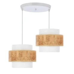 Sklep Kaja Biała lampa wisząca z abażurami, do salonu 32-18144 z serii CORK Hot