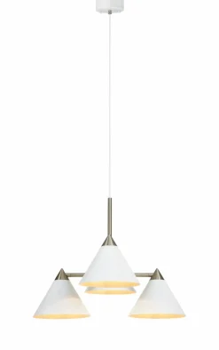 Sklep Kaja Biała lampa wisząca z czterema kloszami 108077 | Kaja Oświetlenie New