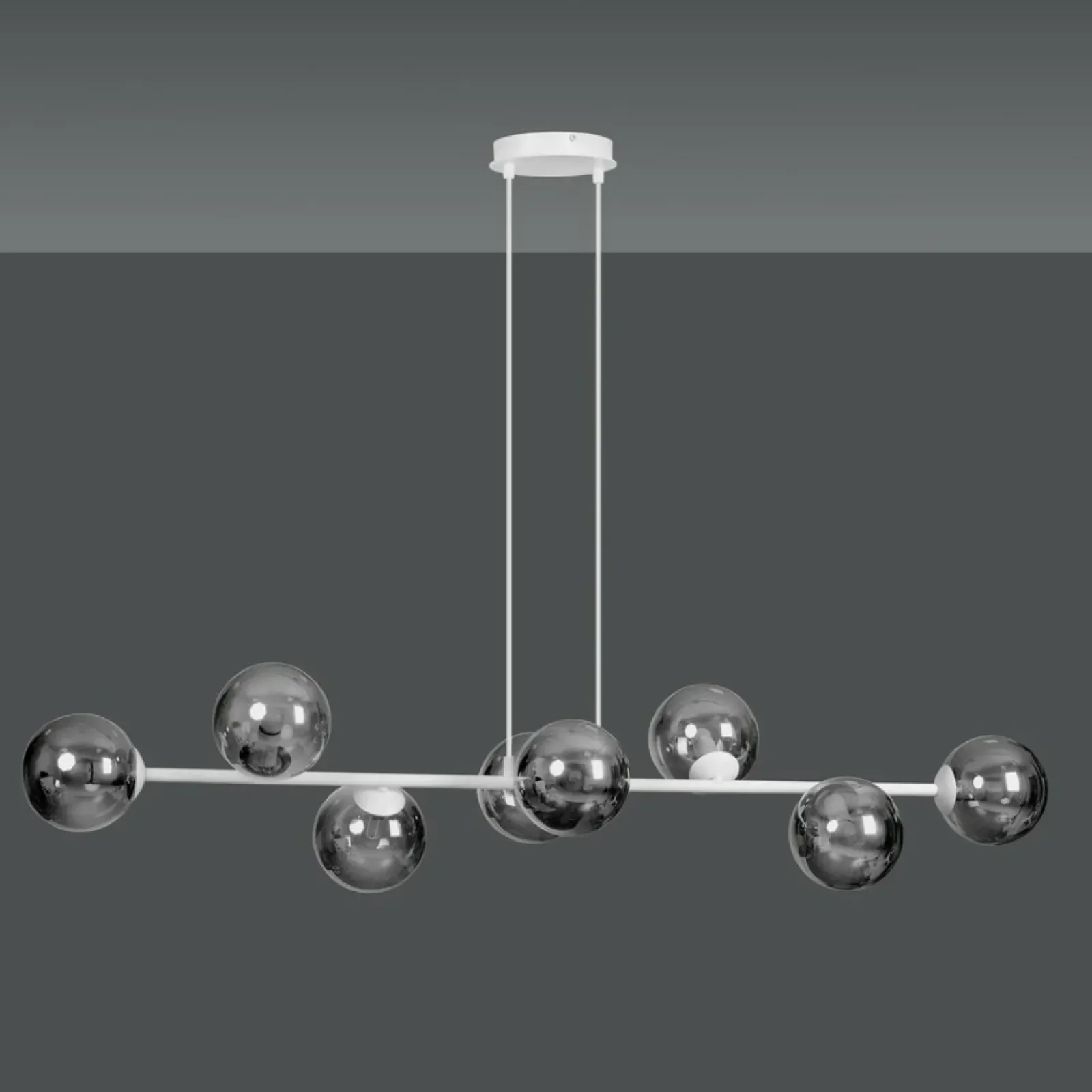 Sklep Kaja Biała lampa wisząca z grafitowymi kloszami 878/8 | Kaja Oświetlenie Flash Sale