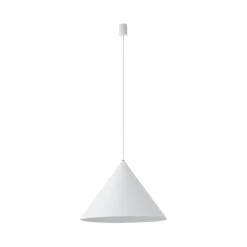 Sklep Kaja Biała lampa wisząca z kloszem o średnicy 50cm 8006 | Kaja Oświetlenie biały Best
