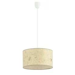 Sklep Kaja Biała lampa wisząca z nietypowym abażurem 1150/1 ASTON | Kaja Discount