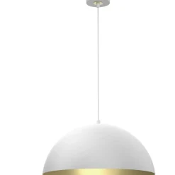 Sklep Kaja Biała lampa wisząca ze złotym wnętrzem MLP7974 z serii BETA | Kaja Oświetlenie Best Sale