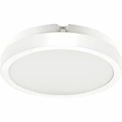 Sklep Kaja Biała, ledowa lampa sufitowa do łazienki ⌀18cm EKP0468 VERA | Kaja* Lampy Led|Plafony Zewnętrzne