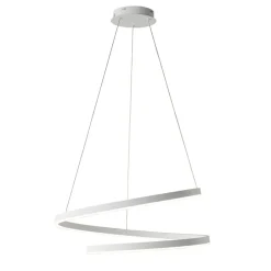 Sklep Kaja Biała, ledowa lampa wisząca w kształcie sprężyny K-8182 z serii KOLOSO | Kaja Oś biały Store