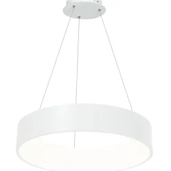 Sklep Kaja Biała, ledowa lampa wisząca, regulowana wysokość ML6357 z serii OHIO | Kaja Oświ Store