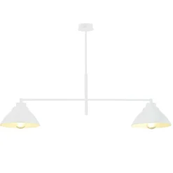 Sklep Kaja Biała, loftowa lampa wisząca wykonana z metalu 1212/2 z serii MAVERICK biały Store