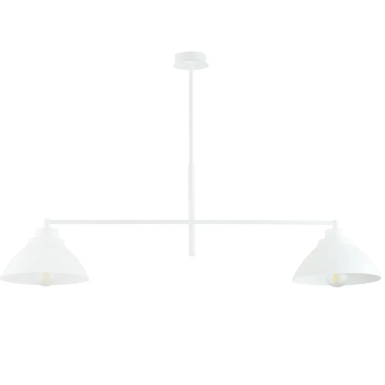Sklep Kaja Biała, loftowa lampa wisząca wykonana z metalu 1212/2 z serii MAVERICK biały Store