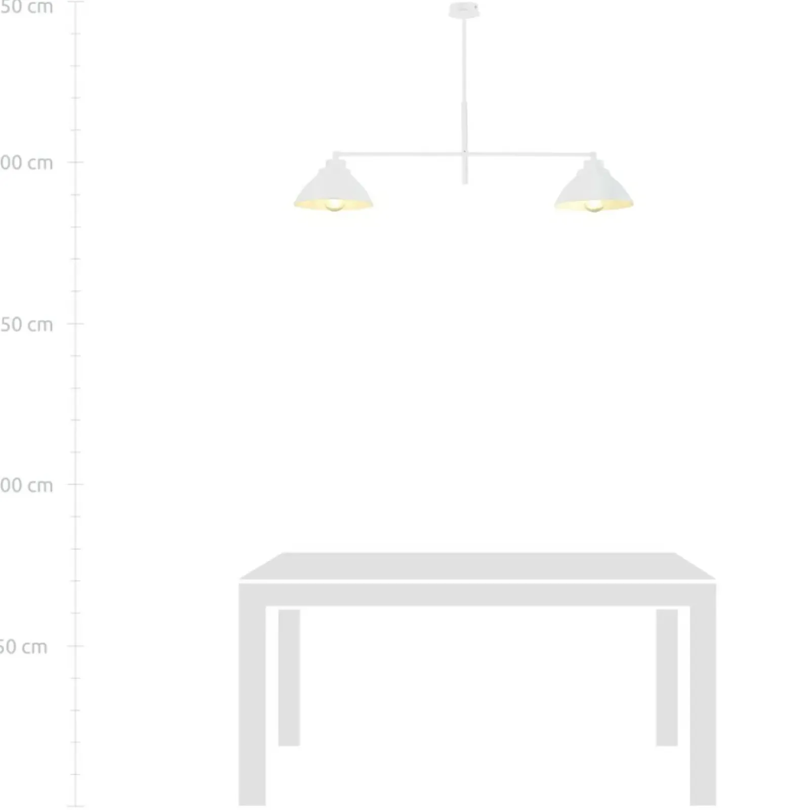 Sklep Kaja Biała, loftowa lampa wisząca wykonana z metalu 1212/2 z serii MAVERICK biały Store