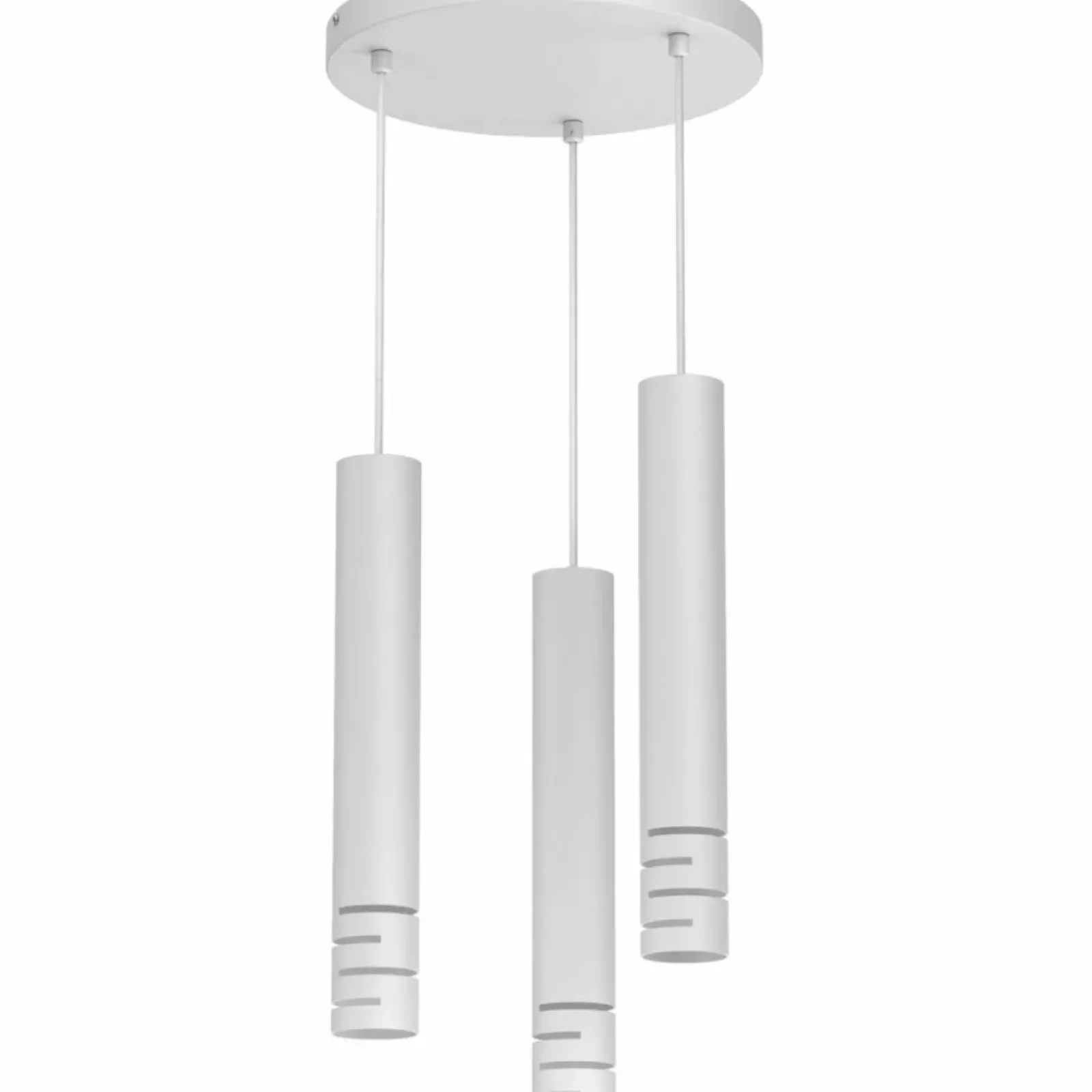 Sklep Kaja Biała, matowa lampa z tubami na zwisach LX 5753 TIBIA STRIPE | Kaja Cheap