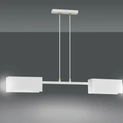 Sklep Kaja Biała, metalowa, dwustronna lampa wisząca 634/2 TOLOS | Kaja Clearance
