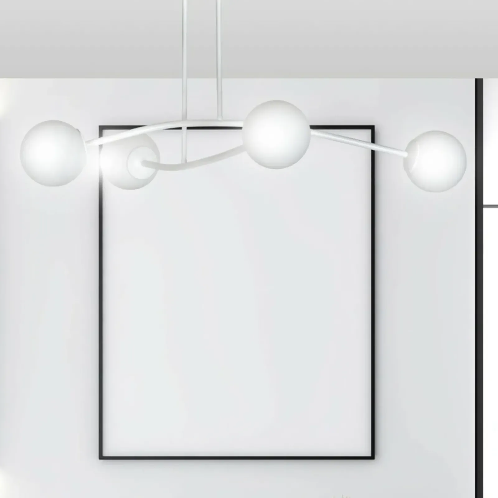 Sklep Kaja Biała, molekularna lampa sufitowa do salonu 1025/6 HALLDOR | Kaja biały Online