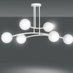 Sklep Kaja Biała, molekularna lampa sufitowa do salonu 1025/6 HALLDOR | Kaja biały Online