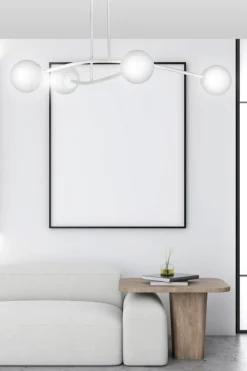 Sklep Kaja Biała, molekularna lampa sufitowa do salonu 1025/6 HALLDOR | Kaja biały Online