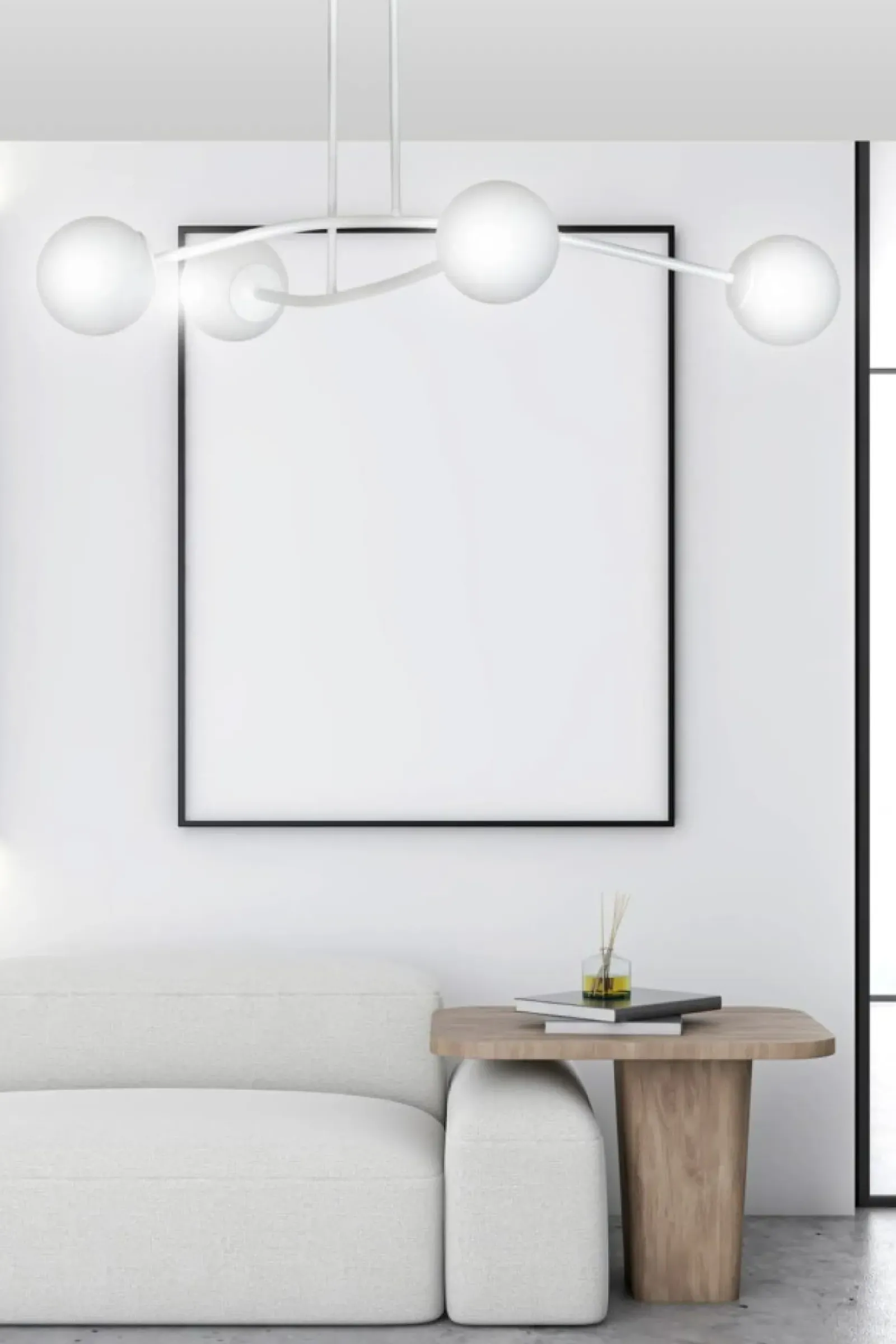 Sklep Kaja Biała, molekularna lampa sufitowa do salonu 1025/6 HALLDOR | Kaja biały Online