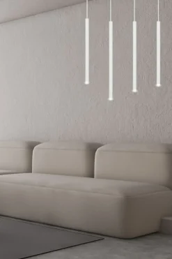 Sklep Kaja Biała niesymetryczna lampa wisząca na listwie 553/4 | Kaja Oświetlenie biały Store
