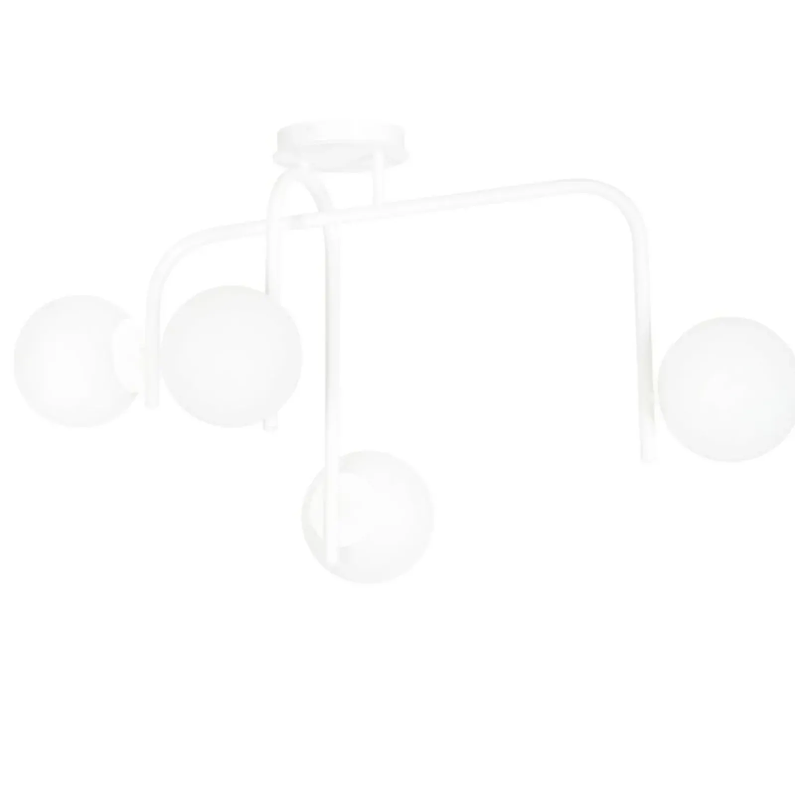 Sklep Kaja Biała, nowoczesna lampa sufitowa do sypialni 1031/4B KALF | Kaja biały Store