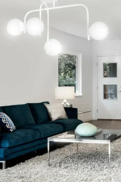 Sklep Kaja Biała, nowoczesna lampa sufitowa do sypialni 1031/4B KALF | Kaja biały Store