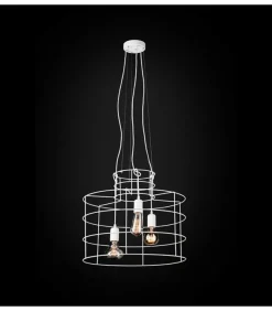 Sklep Kaja Biała, nowoczesna lampa wisząca do sypialni 67795 LANA | Kaja Shop