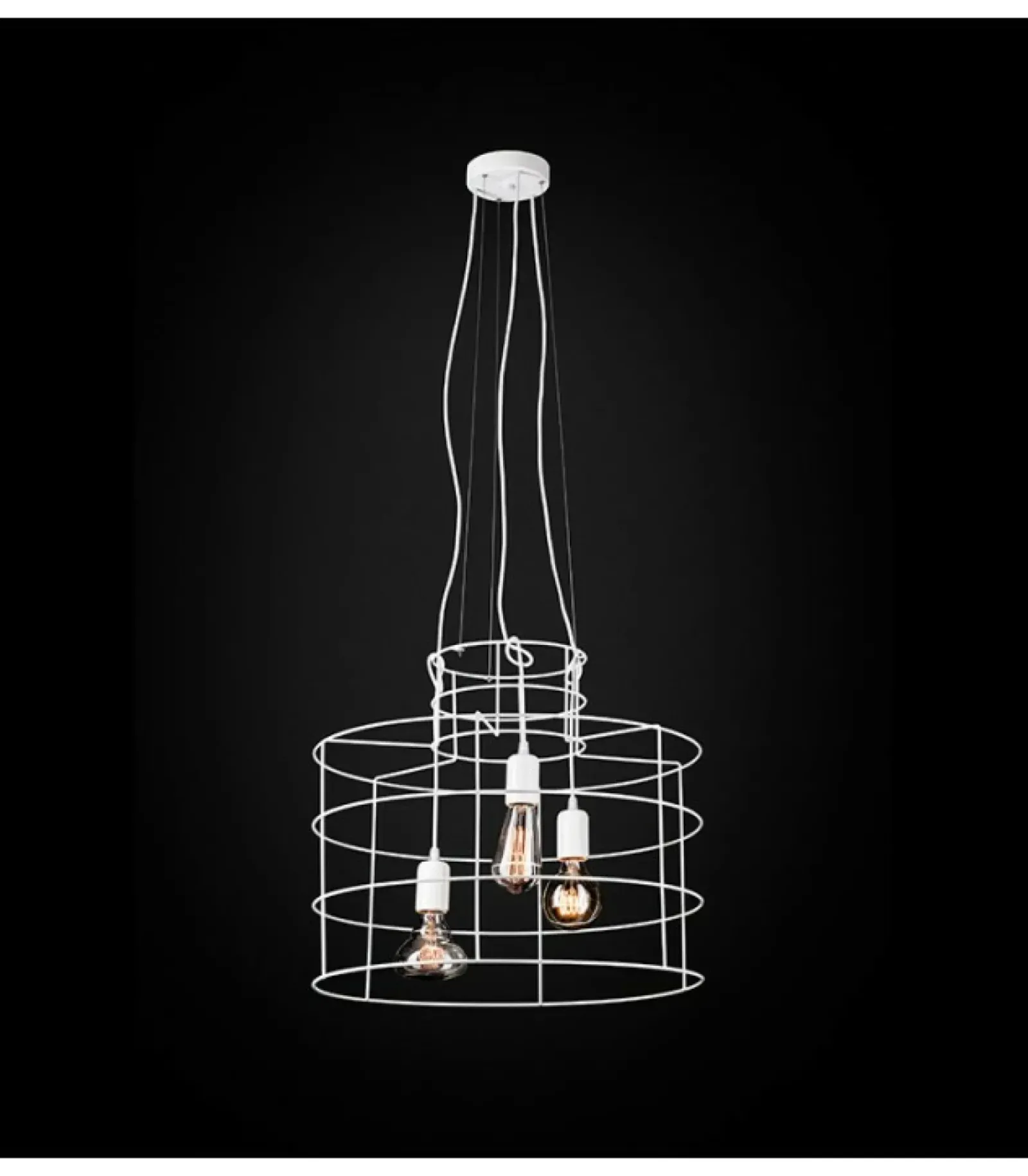 Sklep Kaja Biała, nowoczesna lampa wisząca do sypialni 67795 LANA | Kaja Shop